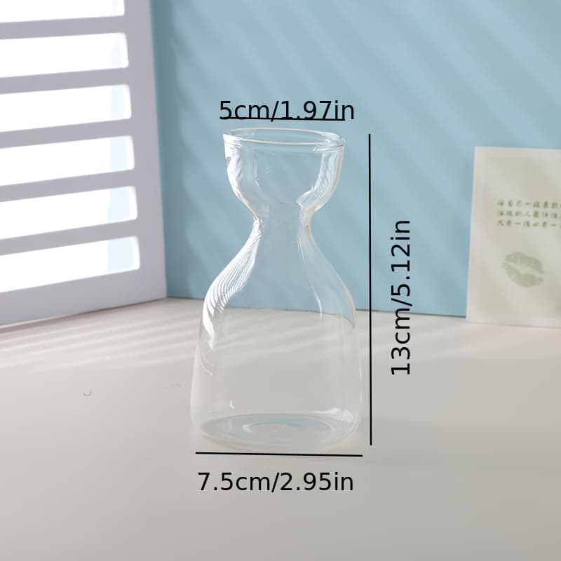 TEMU 1pc Avocado Seed Glass Vase Suitable For Gardening, Hydroponic Growing Kit With Wide , Seed Starter For Decor, Vase, Pvc-free Glass Vase For Diy Planting Gift For