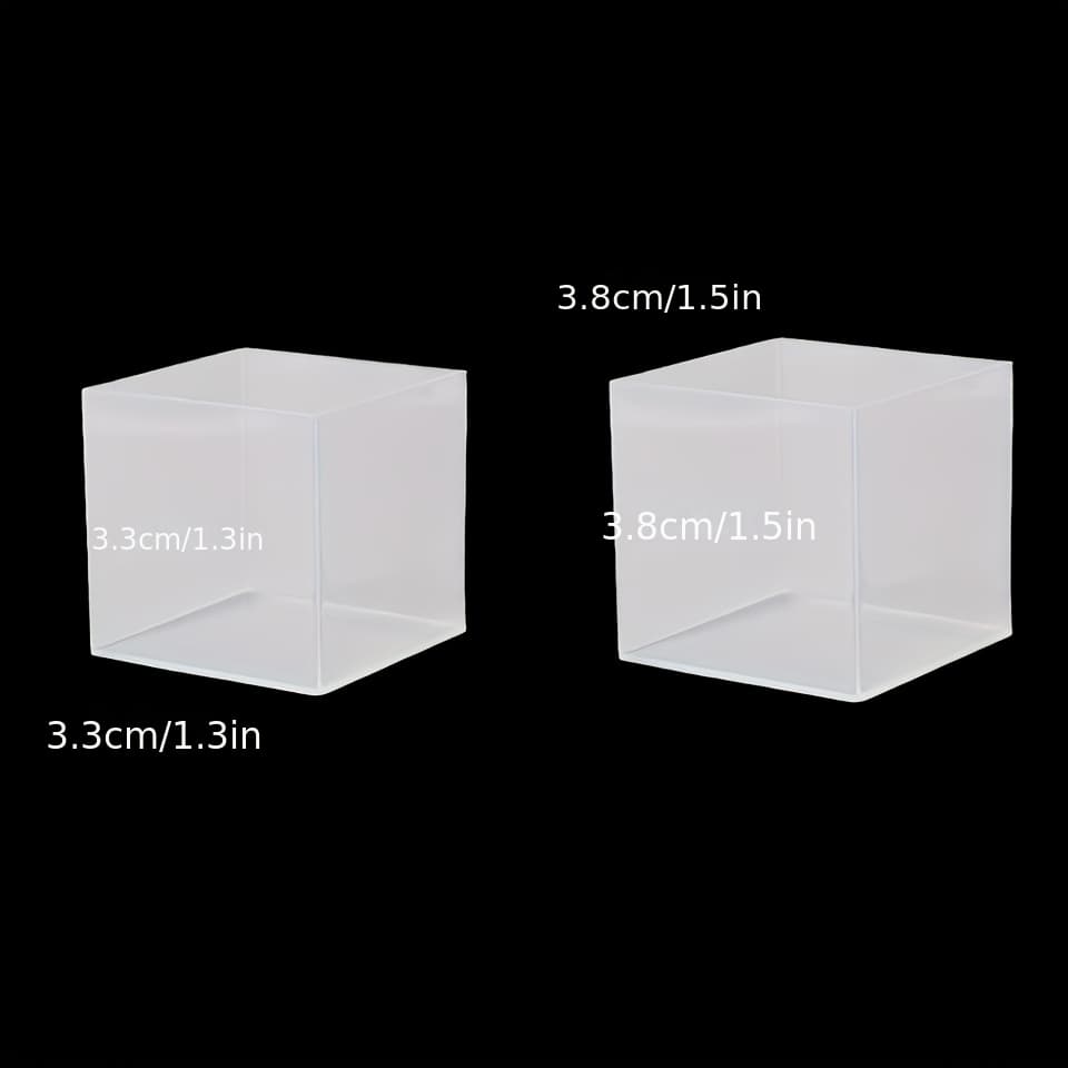 TEMU 2pcs Resin Silicone Molds, High Silicone Mold, Crystal Dropper Craft, Gypsum Candle Resin Mold, Resin Liquid Mold