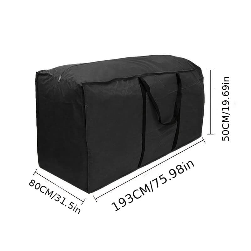 TEMU Extra Large Waterproof Heavy-duty Storage Bag For Outdoor Garden Furniture Cushions And Christmas Trees, Includes Handle For Easy Carrying, Tree Storage