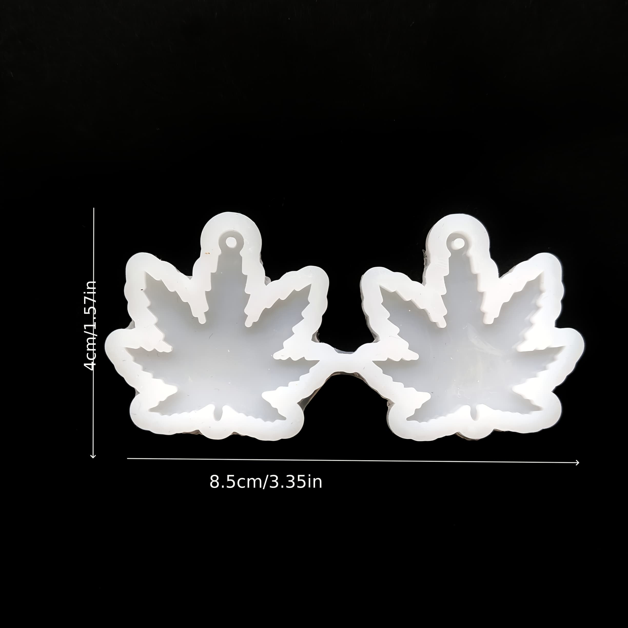 TEMU Epoxy Resin Maple Leaf Earring Silicone Mold, Leaf Earring Resin Mold, Maple Leaf Pendant Earring Silicone Mold, Resin Silicone Mold