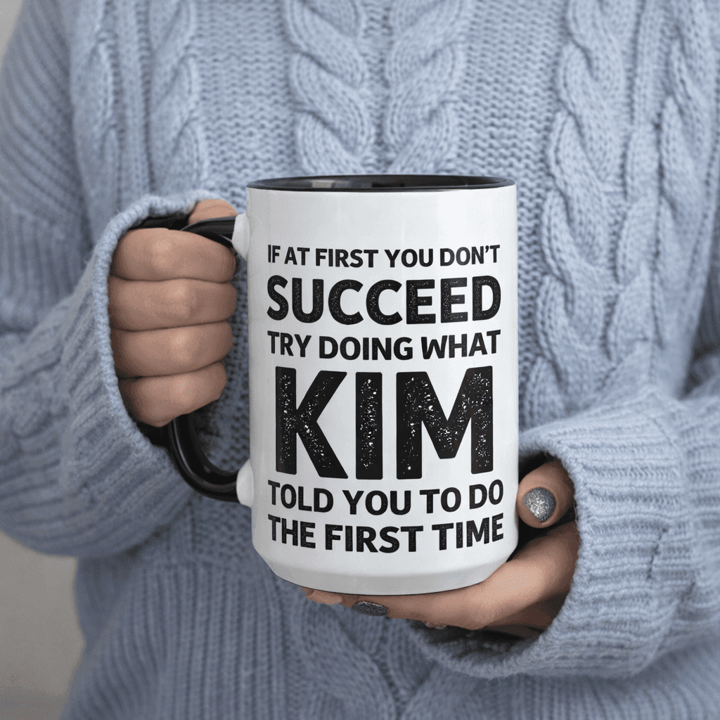 TEMU Don't , Try Doing What Kim You To Do Mug 11oz Printed Ceramic Mug Ceramic Mug Handmade Printed Coffee Cup 11oz Drinking Cups Gradient Abstract Art Design Holiday Gifts Large