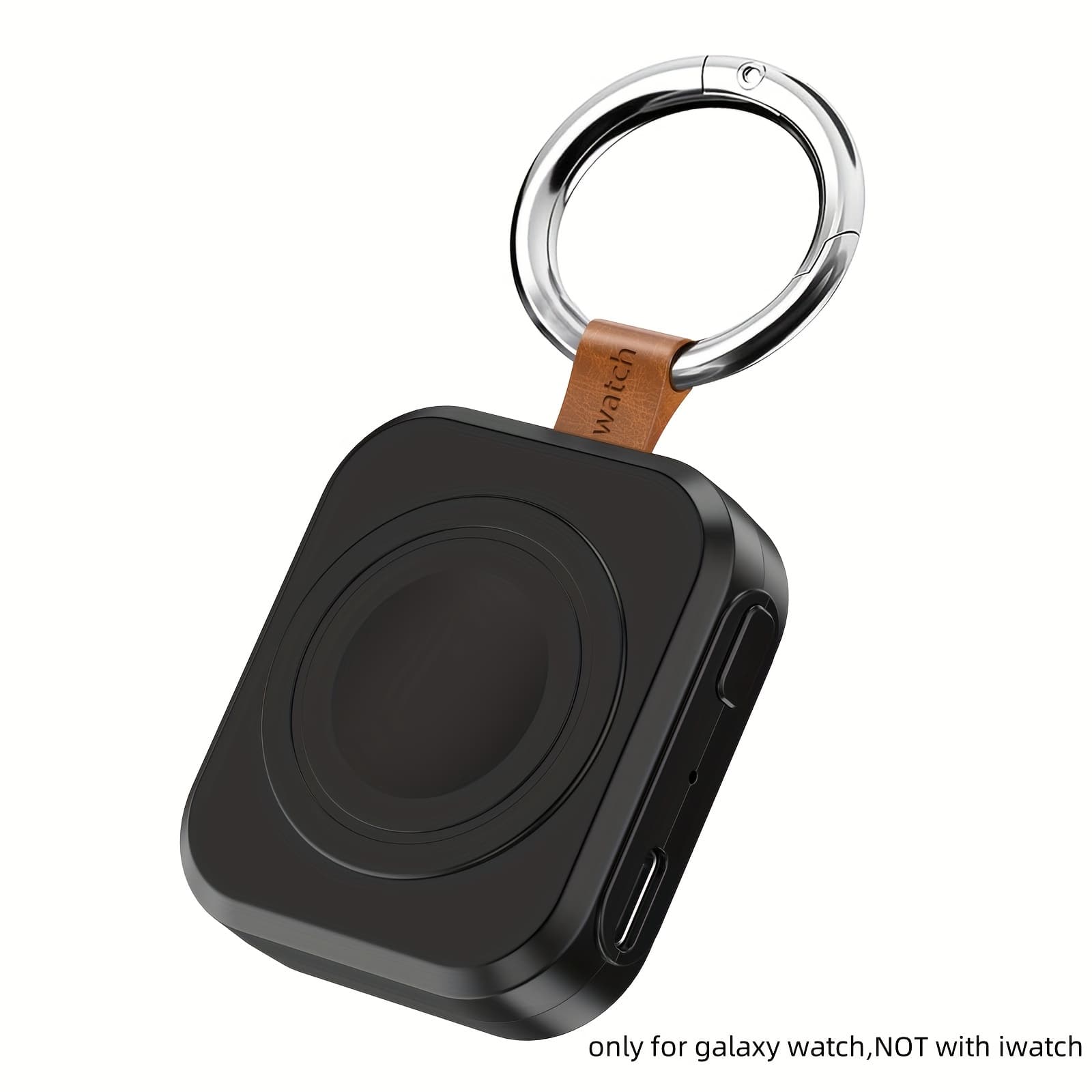 TEMU For , 1200mah Portable Charger For Galaxy Watch 8/8 Classic/7/ultra/6/6 Classic/5/5 Pro/4/3, Active 2/1, Compact Travel Charger With Keychain, Christmas Gifts