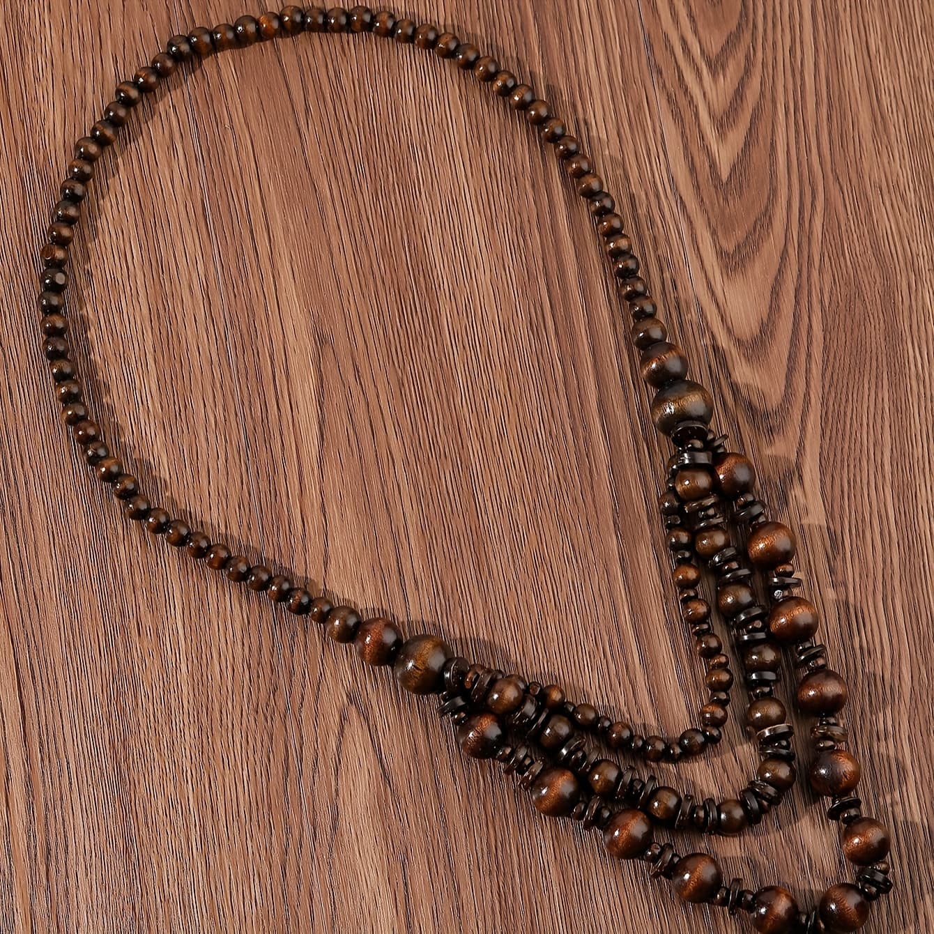 TEMU A Travel Trinket Exotic Ethnic Retro Handmade Sweater Chain Long Necklace Jewelry
