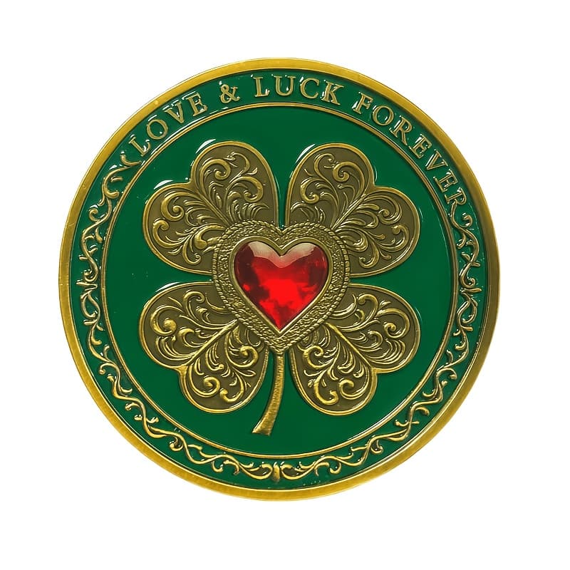 TEMU 1pc High-relief Embossed Heart Coin, 3d Three-dimensional Embossed Pattern Coin, Unique Collectible Souvenir Novelty Gift Coin