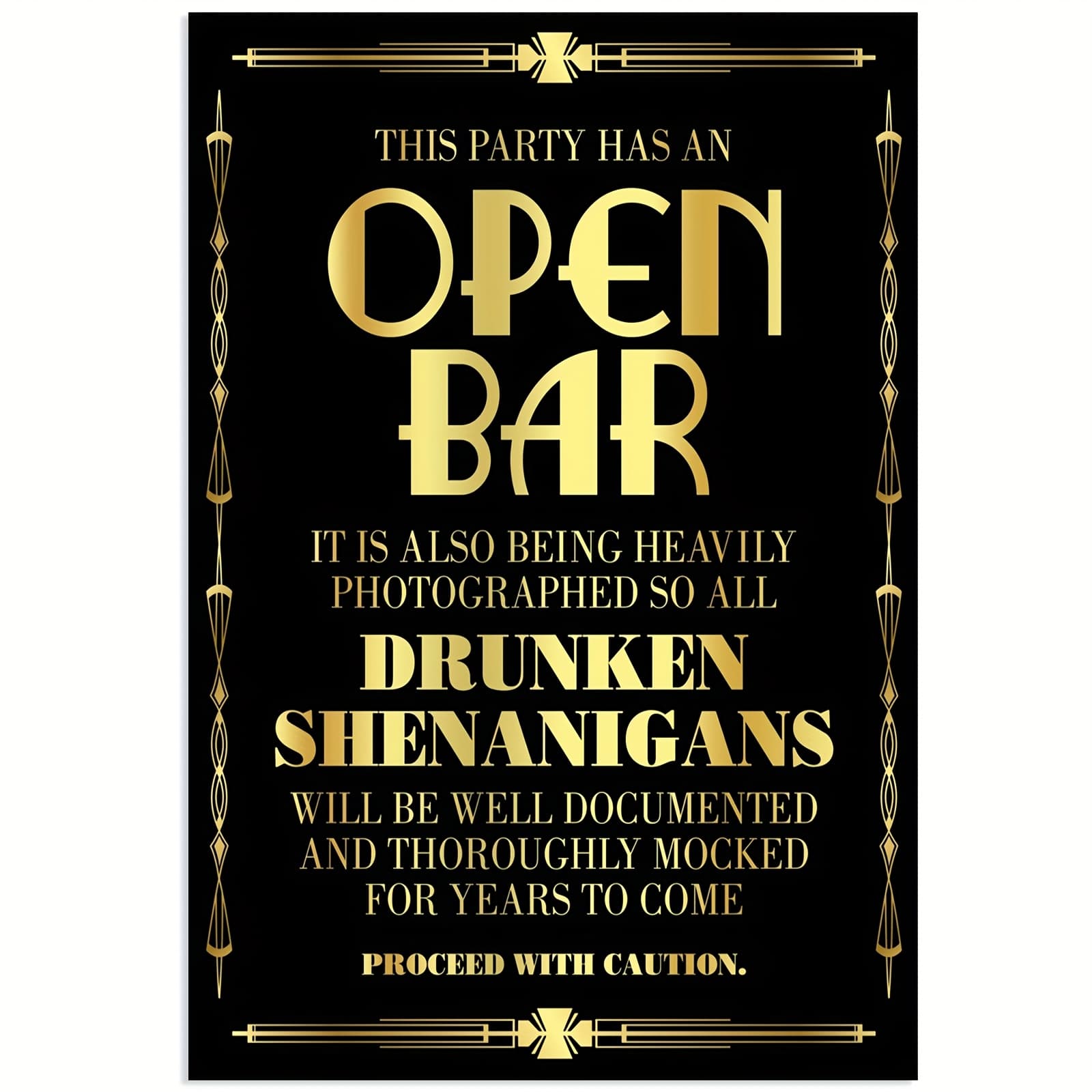 TEMU 2d Flat, 1pc Great Art Deco Poster - Roaring Wall Art Suitable For Room Decor, Party Decorations & Gifts, Print Canvas, Perfect For Bedrooms & Living Rooms (frameless), 2d Flat