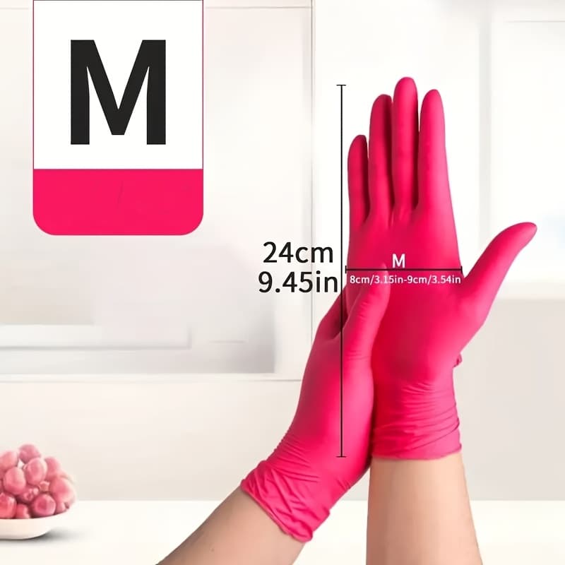 TEMU Household Disposable Nitrile Gloves - For Dishwashing, Kitchen, And Bathroom Use, Suitable For All , Perfect For Family Gifts