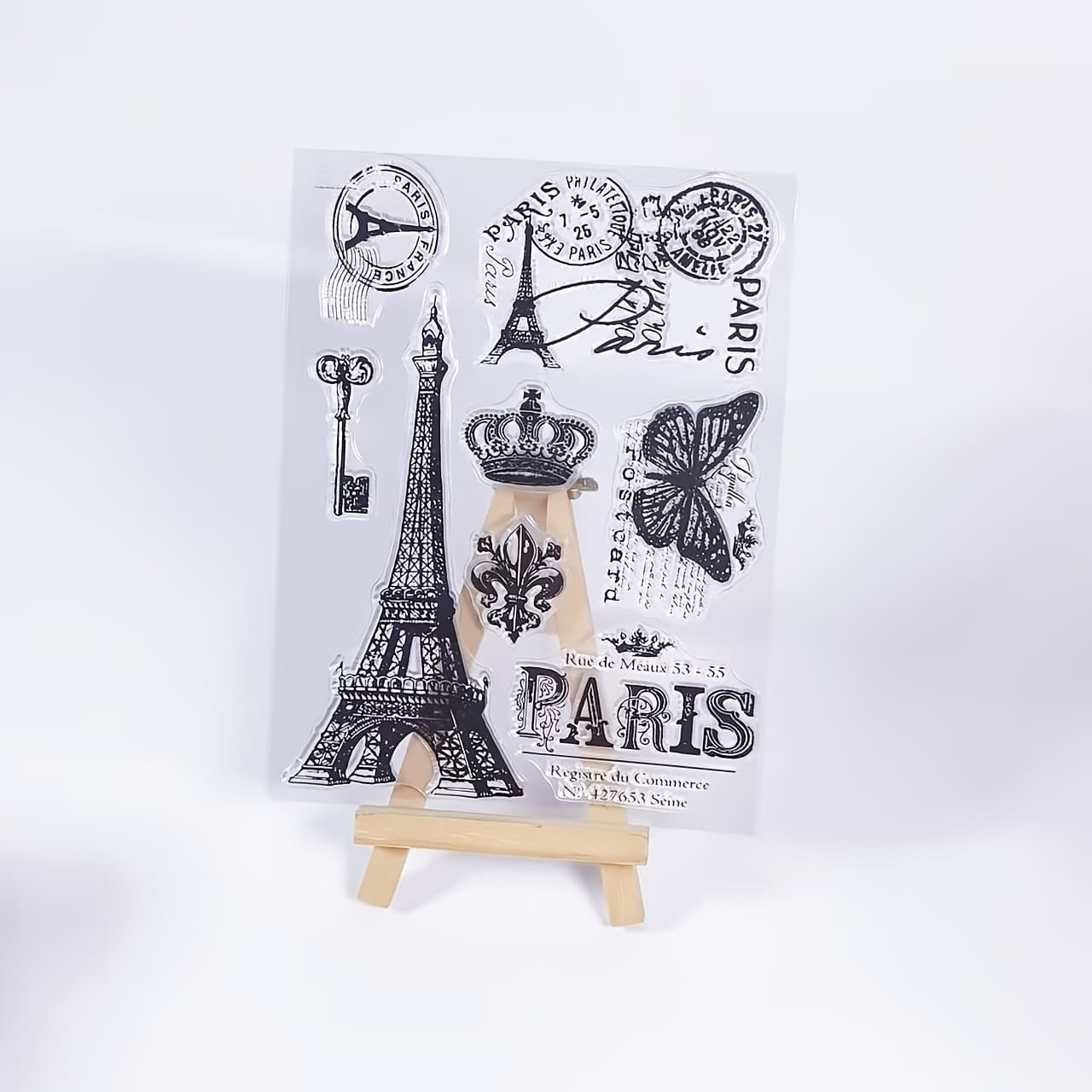 TEMU Theme Pattern Transparent Stamps, Suitable For Making Decoration And Diy Albums, Diy Crafts Clear Stamps