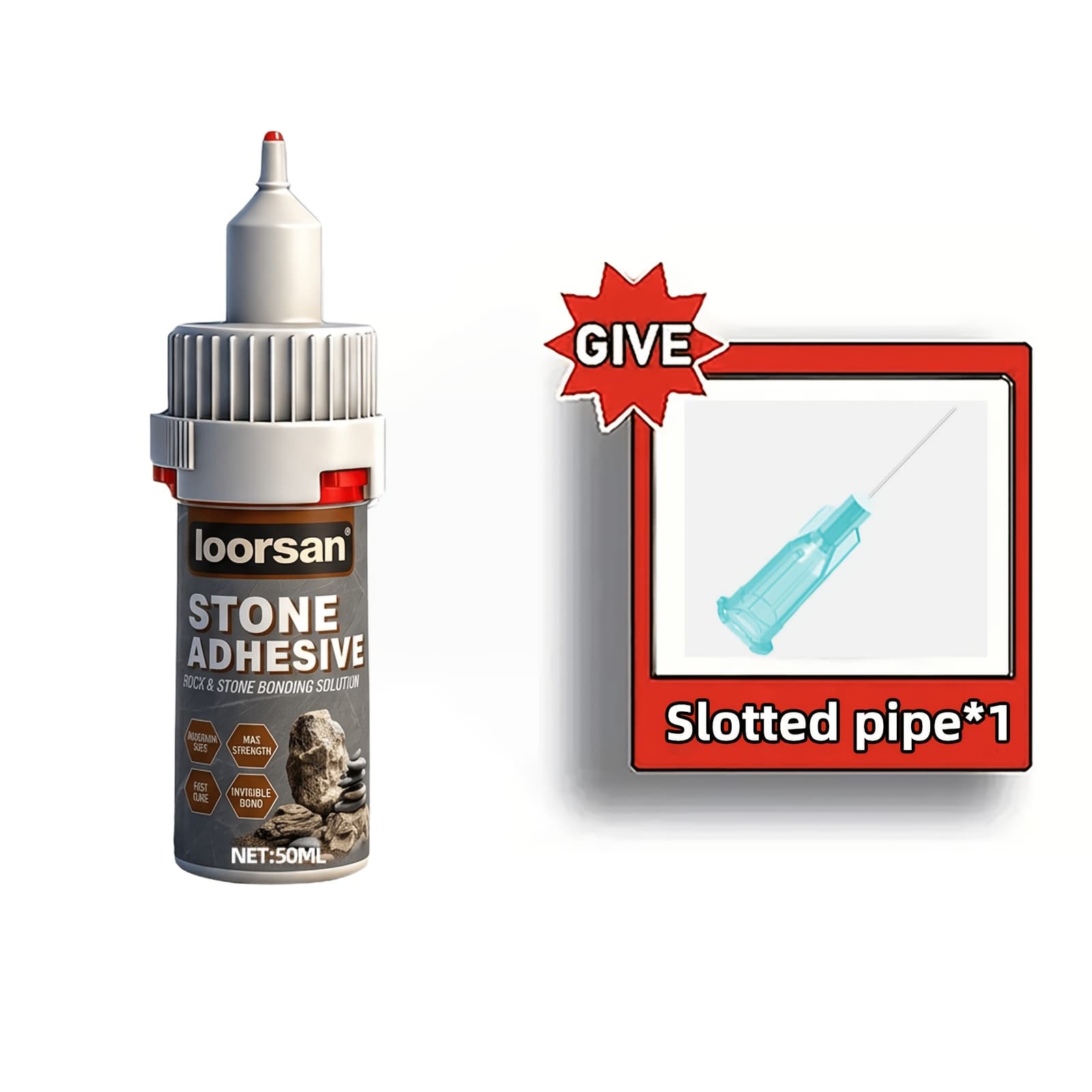 TEMU Stone & Ceramic Instant Adhesive | Ultra-strong Quick-dry Transparent Glue For Granite, Marble, Slate, Pebbles, Artificial Jade, Glass, Stone Repair, Aquariums, Landscaping & Crack Fixing