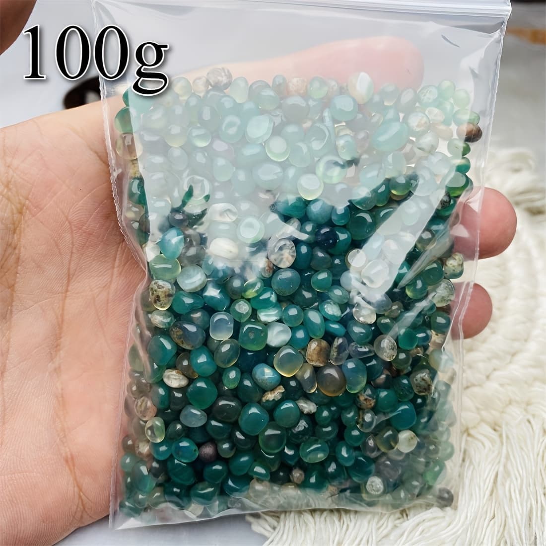 TEMU Natural Gravel - 100g Pack, Suitable For Aquarium And Garden Decoration, Crystal Gravel For Home Decoration