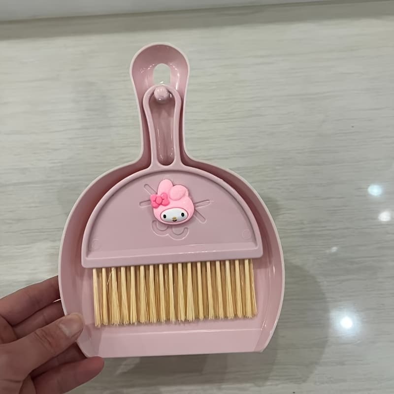 TEMU Handheld Broom Cartoon Cute Desktop Cleaning Set Keyboard Brush Cleaning Brush Broom Household Dustpan Combo