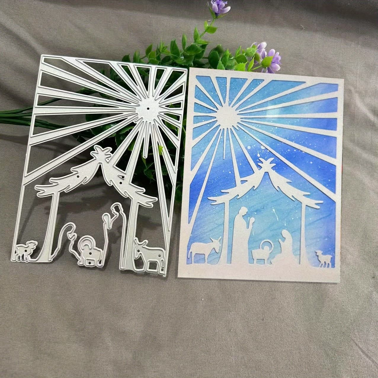 TEMU Metal Cutting Dies, Diy Scrapbooking Decoration Embossing Die Cuts, Greeting Card Making Stencil, Suitable For Album Card Making, Handmade Card Tools