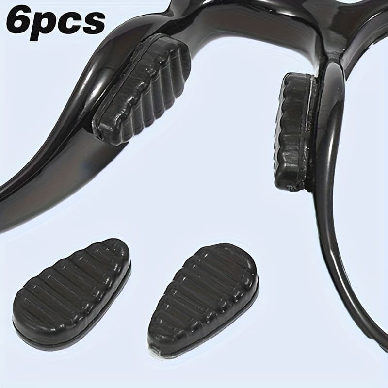 TEMU 6pcs Of Universal Nose Pads For Glasses, Suitable For Men And Women, Featuring Air Cushions To Prevent Slipping And Enhance , Designed To Avoid Pressure Marks