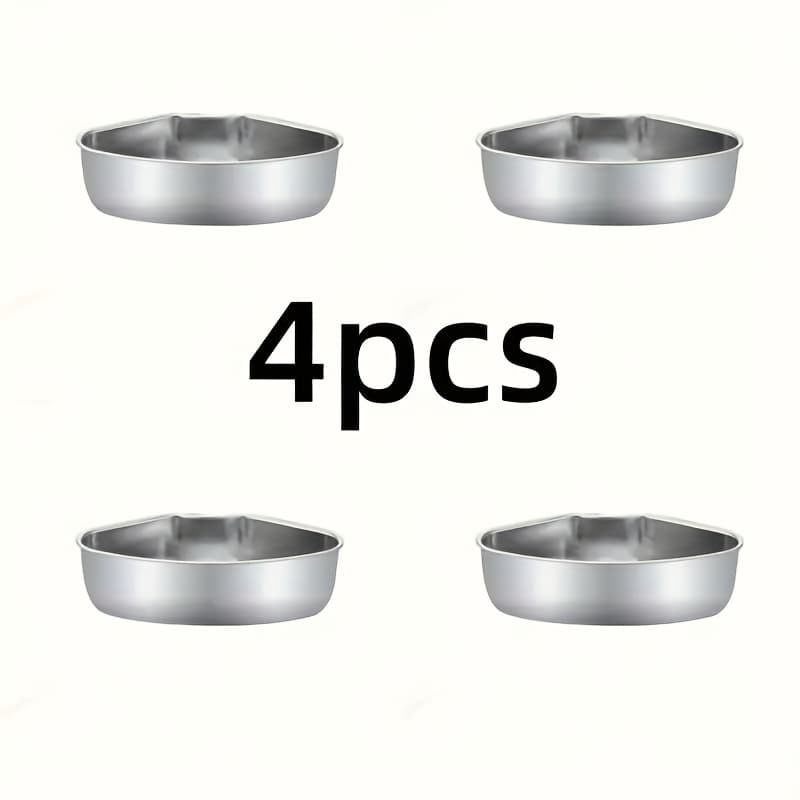 TEMU 4pcs Stainless Steel - -shaped Steaming Pot Box, Suitable For Rice Cookers, Wrinkle , Heat-, Washable, To Charge Cooking And Catering Accessories,back To School