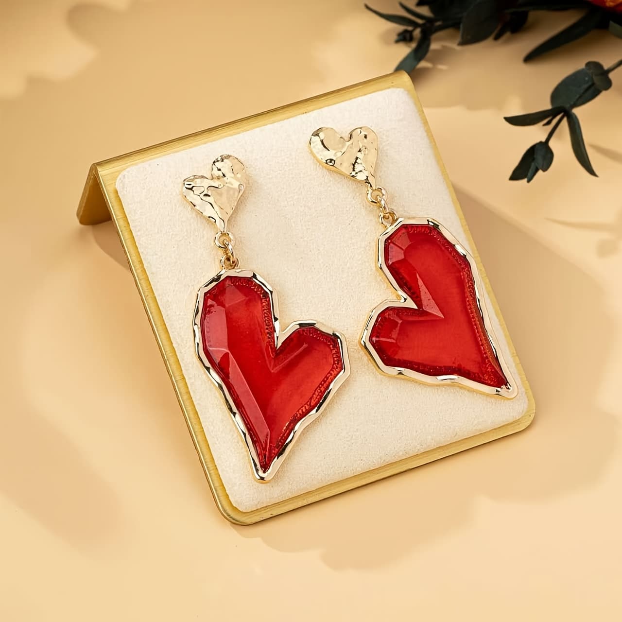 TEMU Women's Elegant Heart Earrings
