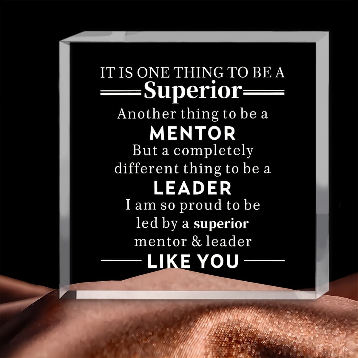 TEMU Stylish Acrylic Keepsakes For The Office, Perfect As Appreciation Gifts For Birthdays, Christmas, Or To Honor A Mentor Or Leader. Ideal For Decorating A Table And Gratitude To A Friend