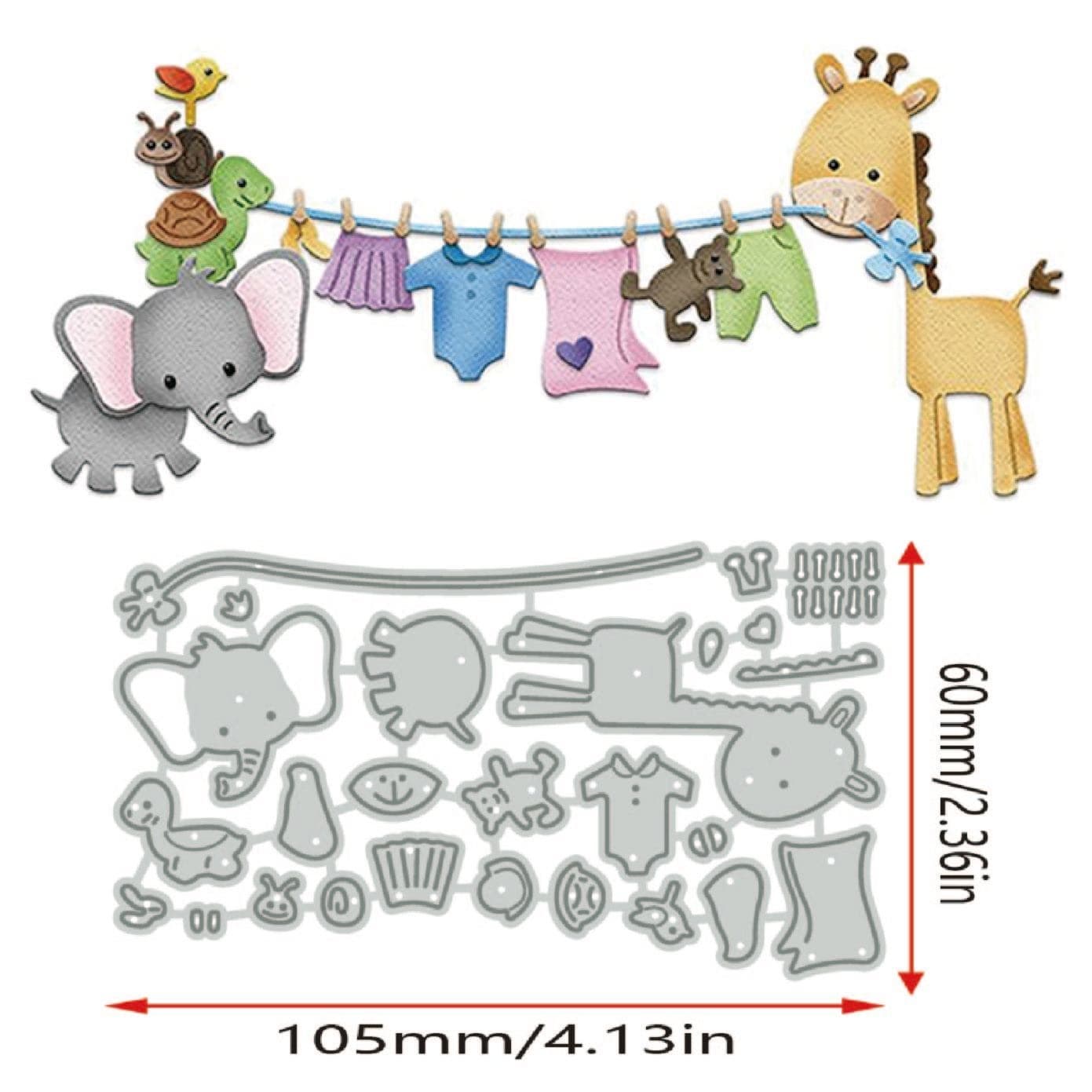 TEMU 1pc Metal Cutting Dies Animal Diy Paper Craft Knife Mould Blade Punch Stencils Dies