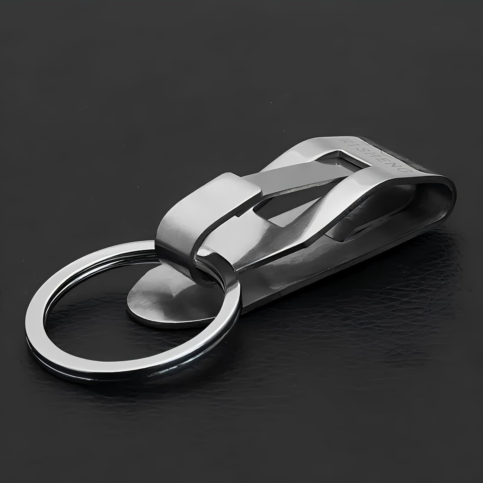 TEMU Stylish And Minimalist Men's Metal Keychain With A Belt Loop - Modern And Design