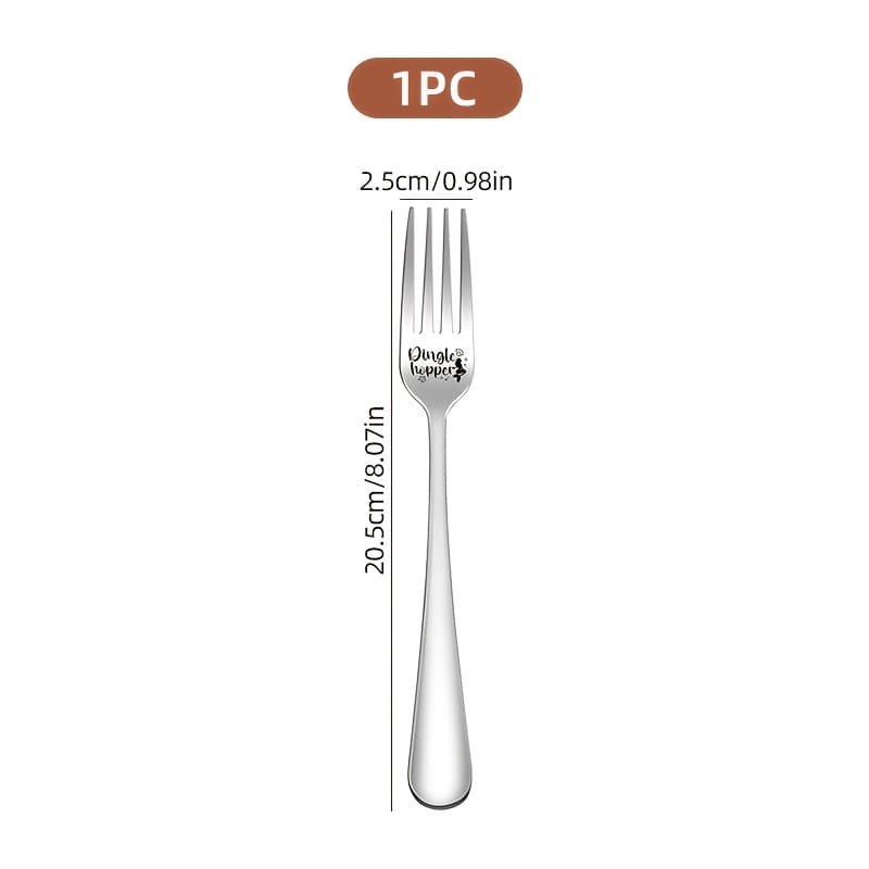 TEMU 1pc Fun Carving Stainless Steel Fork, Interesting Gift Of , Suitable For Husbands, Wives, , , Birthday, Valentine's Day, Christmas, Graduation Gifts