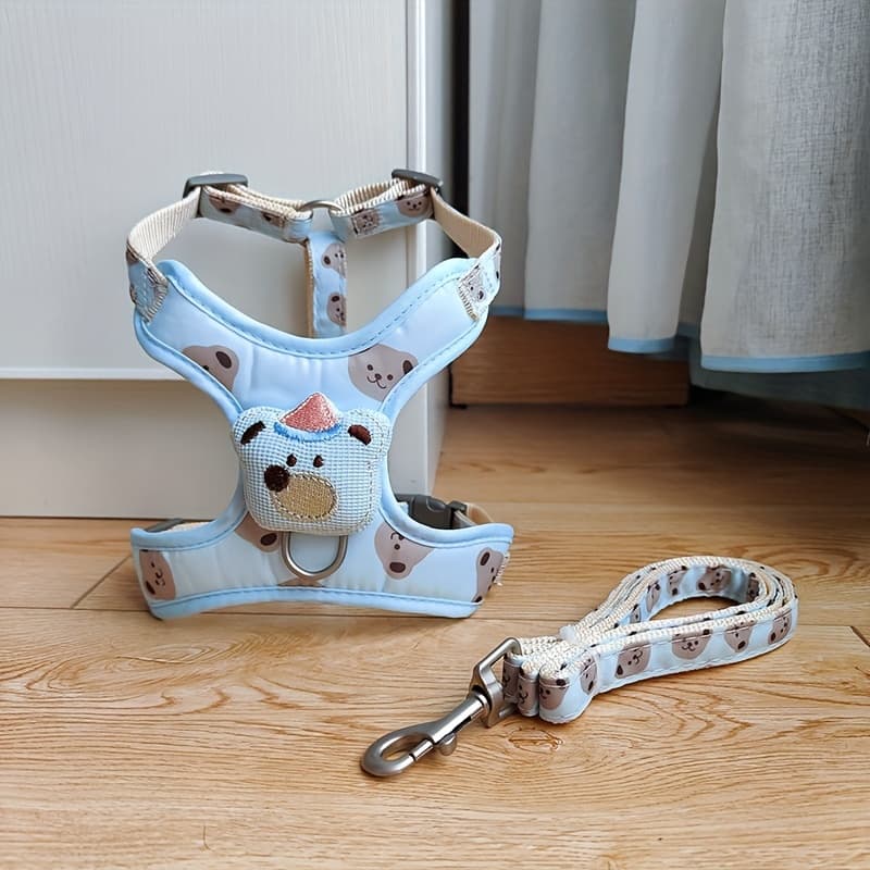 TEMU Dog Leash Anti-escape Outdoor Rope Chest Back Style Dog Walking Rope Cat Traction Rope Pet Anti-lost Chest Harness Chain Cat And Dog Universal Leash