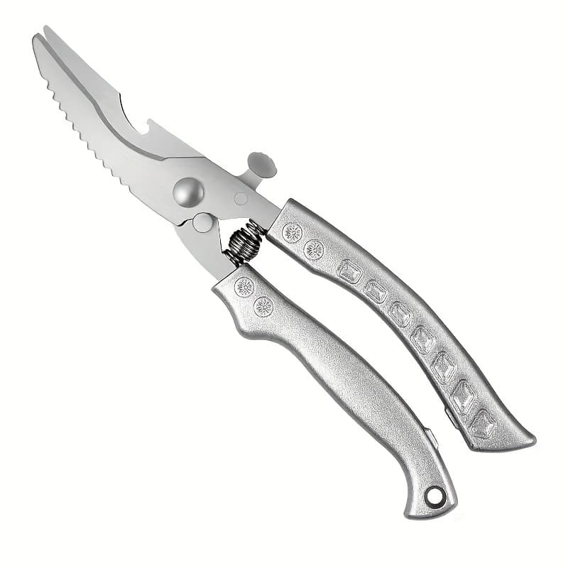 TEMU 1pc Detachable Chicken Bone Scissors Multifunctional Kitchen Scissors Cutting And Bottle Opening Easy To Clean Non-slip Handle