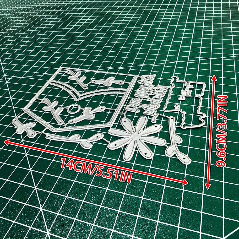 TEMU 1pc Of Metal Die Cut Featuring Flowers For Pocket Designs, Suitable For Scrapbooking And Embossing Stencils, Perfect For Handmade Greeting Cards And Gift Cards