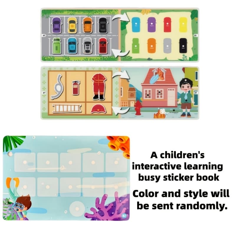 TEMU A Busy Children's Sticker Book With Stickers That And Reused. The Cognitive Shape And The Sticker Book, Improving Development. Party Gift (color And Pattern Random)