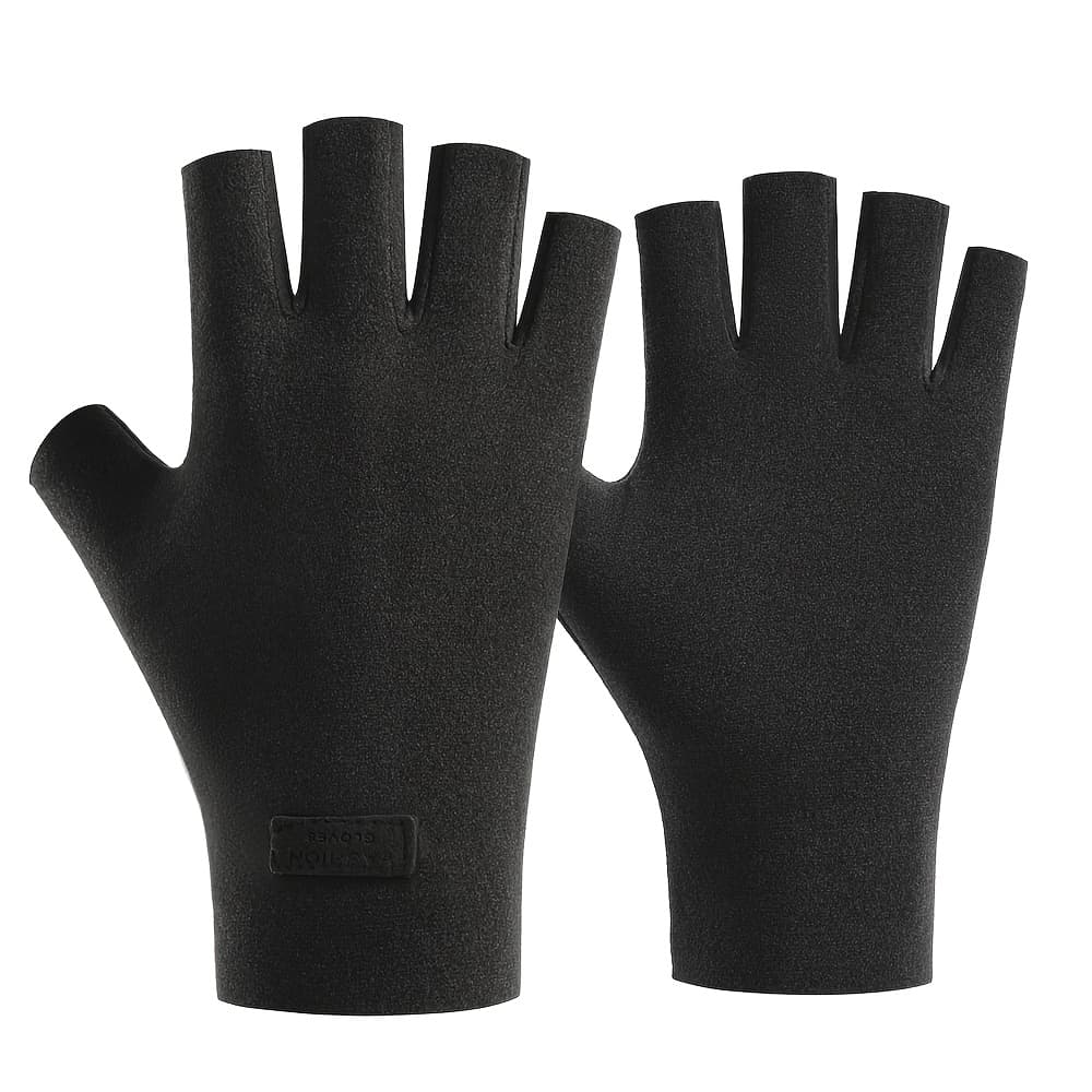 TEMU Winter Women's Outdoor Fingerless Thermal Gloves, Fashionable Soft And Comfortable Sports Gloves