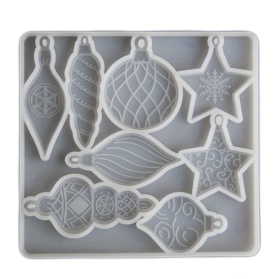 TEMU Diy Christmas Star Snowflake Light Painting Hanging Sign Silicone Mold / Ocean Seashell Starfish Plaster Diffuser Stone Mold