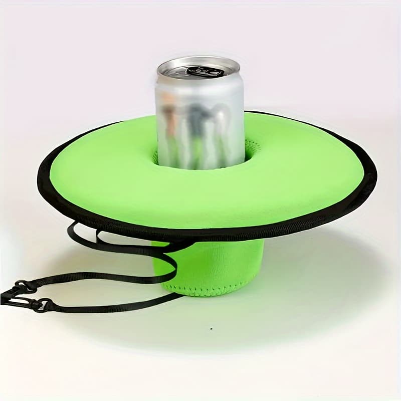 TEMU 1pc Of Pool Floating Beer Beverage Cooler Sleeve, Made Of Reusable Neoprene
