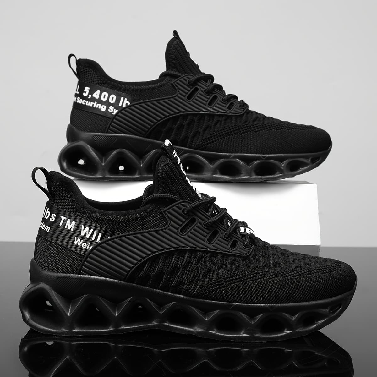 TEMU Men's Breathable Sneakers - Lightweight Non-slip Sneakers For Running, Walking, And Training