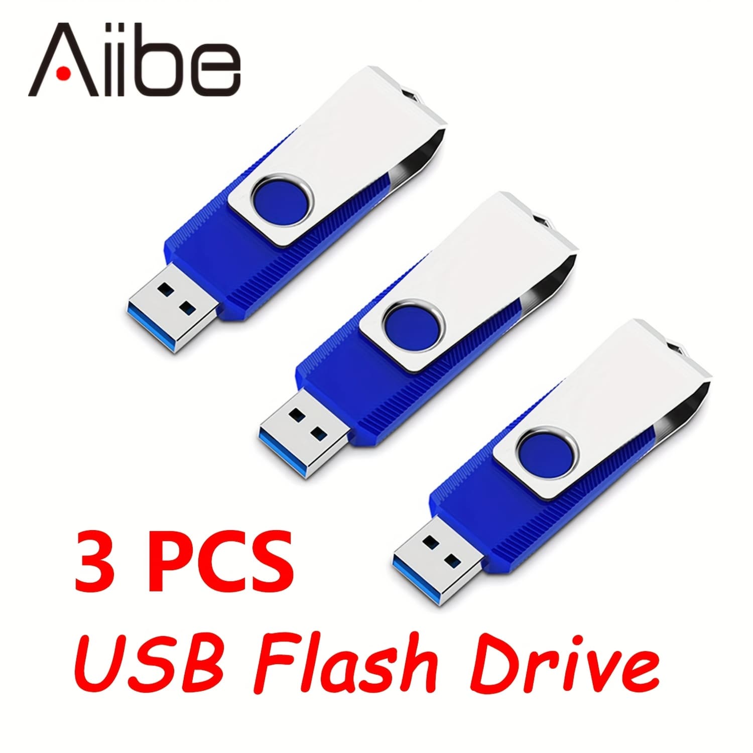 TEMU Ailbe 3pcs Usb Flash Drive 16gb/32gb Thumb Drives For Pc/laptop/phone, Portable Data Storage