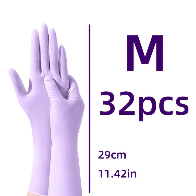 TEMU 32/52pcs, 12 Inch Gloves, Thickened And Extended, , And Non-slip Kitchen Dishwashing Gloves, Household Cleaning And Laundry Gloves