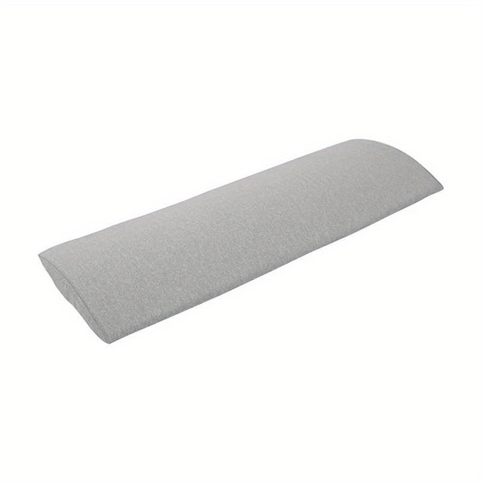 TEMU 1 Lumbar Pillow - Gray Long Back Support Cushion For Relaxing Your Lower Back While Sleeping