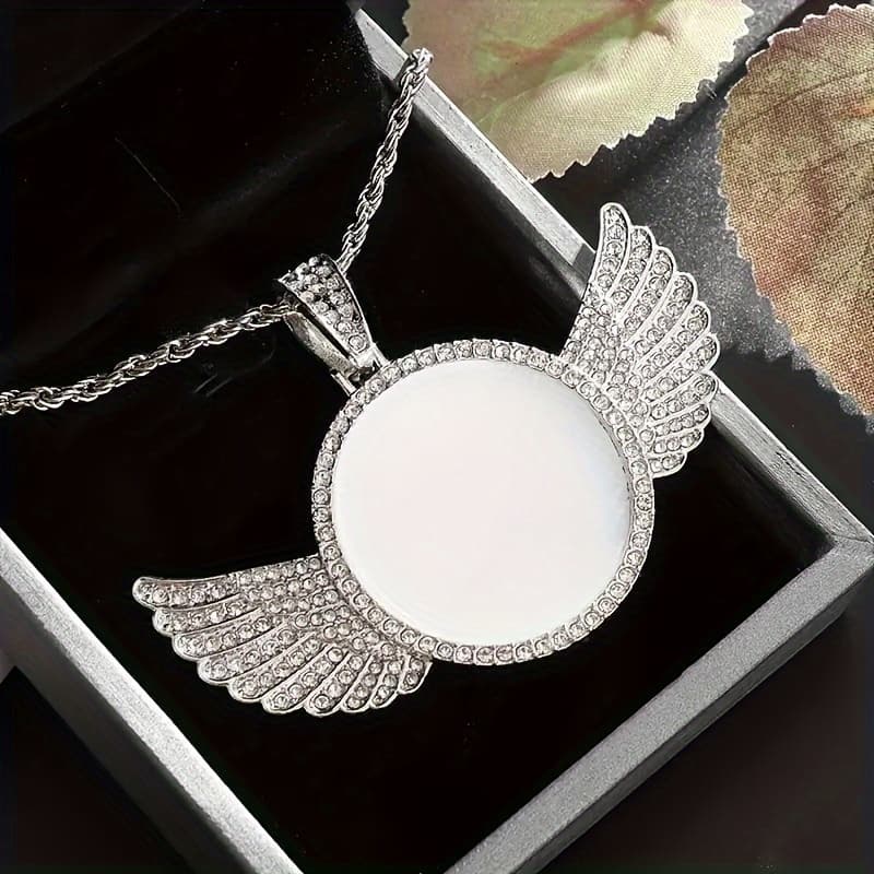 TEMU 1 Exquisite Photo Round Necklace With Chain, Vintage Bohemian Style Personalized Photo Album Picture Necklace, Men's And Women's Fashion Jewelry Gifts