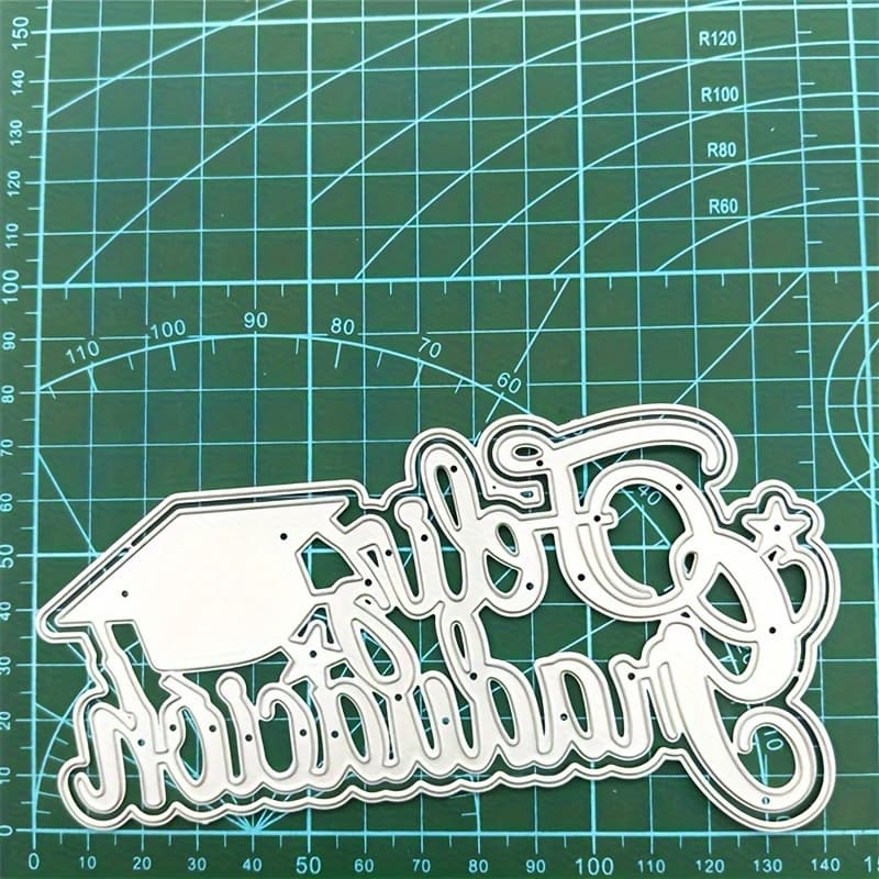TEMU 1pc For Graduation With A Party Theme, Featuring Metal Embossing Molds And Carbon Steel Cutting Templates