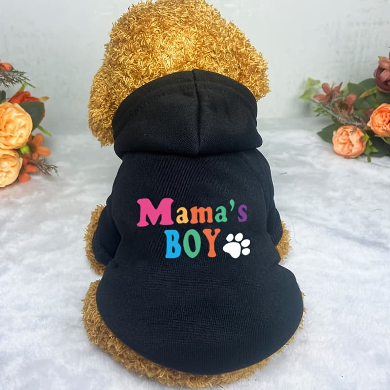 TEMU ' Boy' Pet Clothes Puppy Hoodie Jacket Sweatshirt Dog Outfit Suitable For Medium And Small Dogs Cats