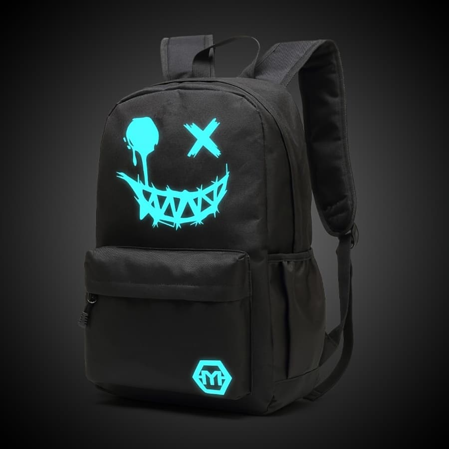 TEMU Evening Fluorescent Backpack Musician Print Oxford Light Weight Large Capacity Campus Casual All- Back-to- Travel Laptop Backpack