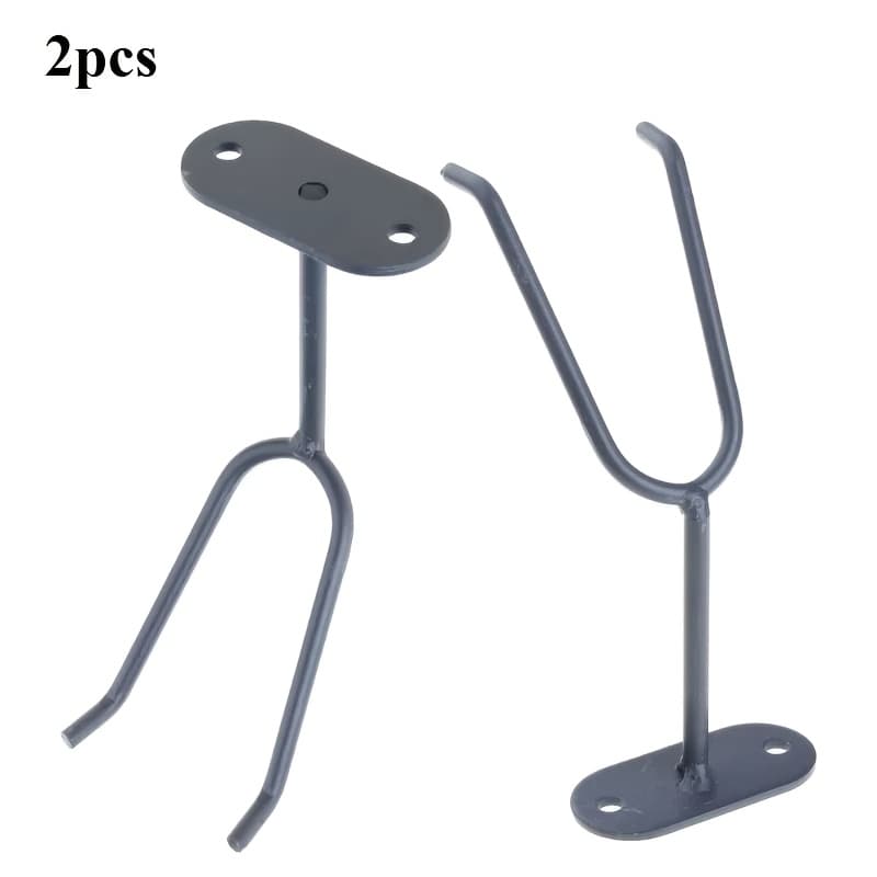 TEMU Set Of 2 Sturdy Metal Hooks For Wall Mounting, Designed For Gravity Feed Spray Guns - Ideal For And Convenient Access, Perfect For Gun Additions