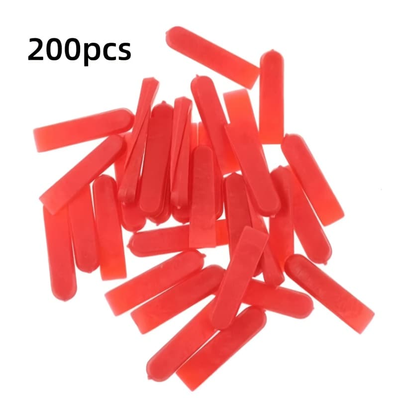 TEMU 200pcs Reusable 5mm Plastic Tile Wedge Spacer Leveling Clips Floor Locator Ceramic Tiling Laying Adjustment Construction Tool