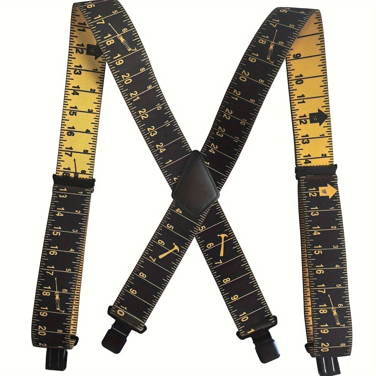 TEMU 1.97inch Wide Men's Suspenders Elastic Wide X-shaped Belts Clothing Decorative Accessories For Working Outdoor, For Gifts