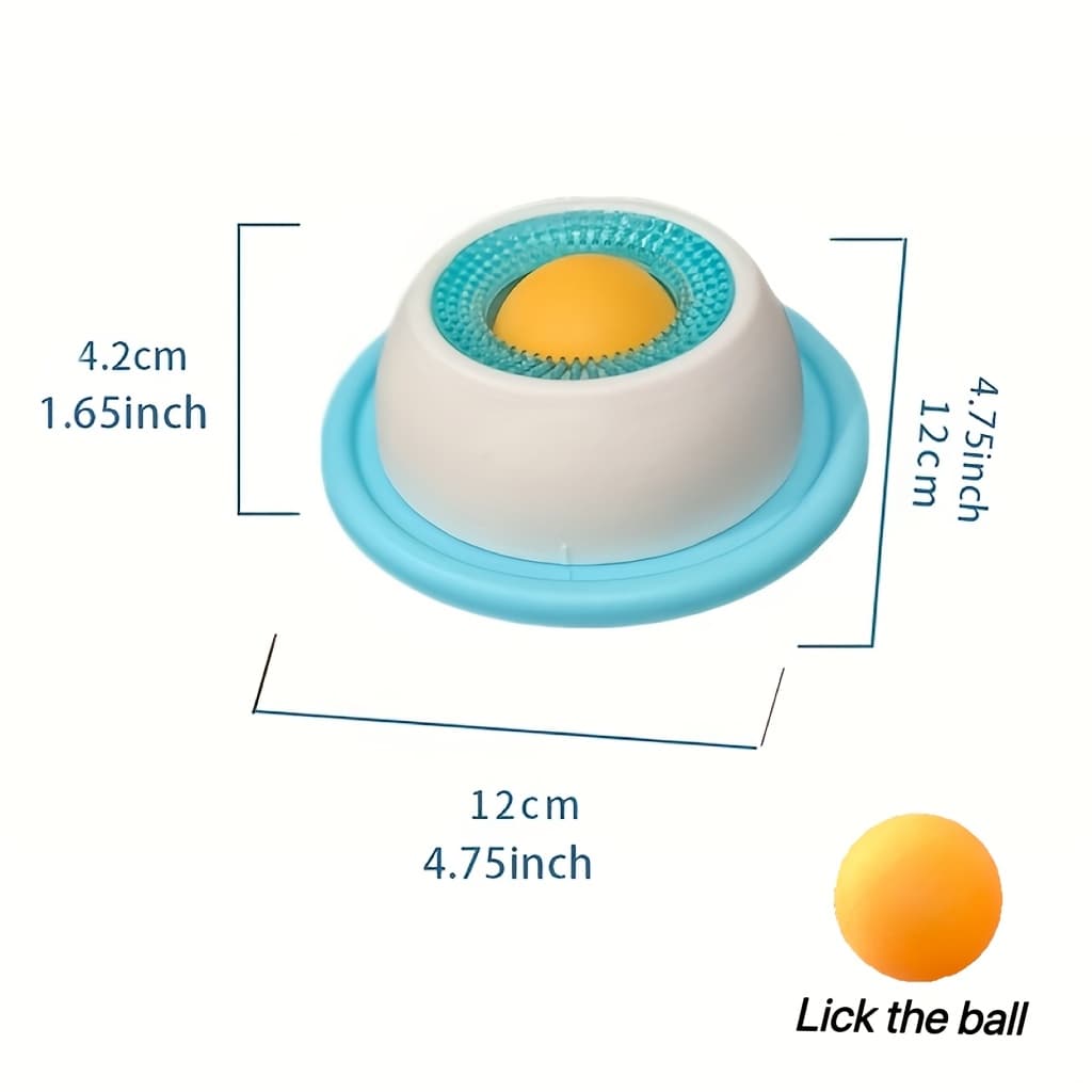 TEMU A Pet Licking Plate Wet Food Snack Yogurt Licker Slow Feeder Energy Consuming Oral Cleaning Suitable For Cats And Dogs