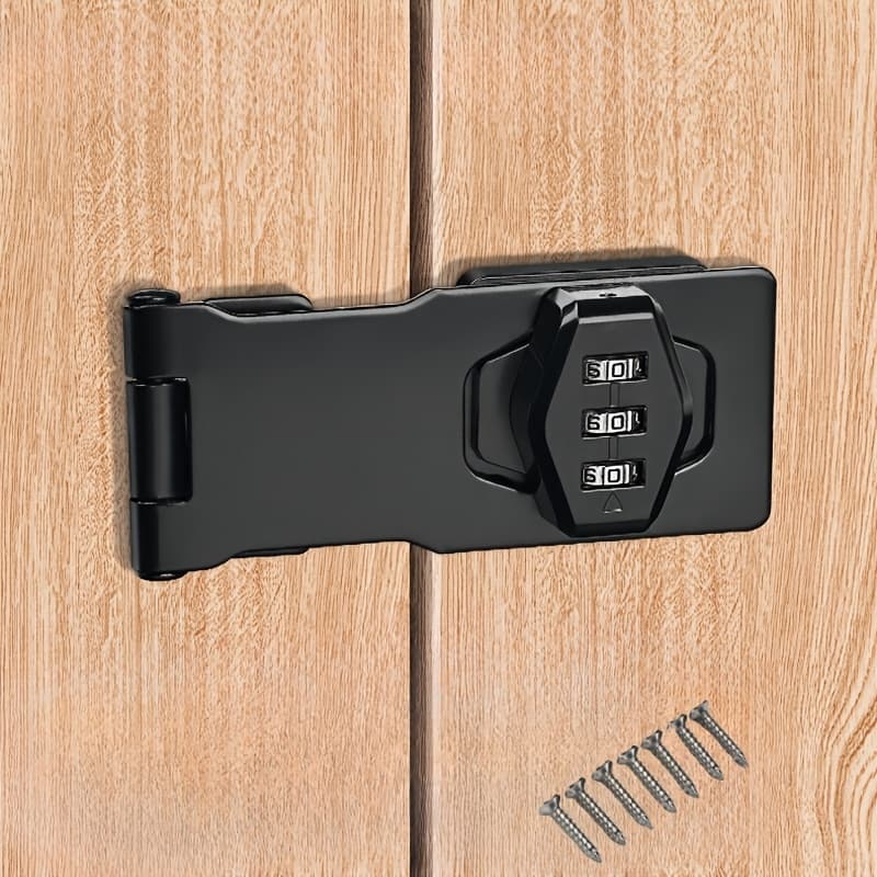 TEMU Mechanical Combination Lock Home Combination Lock Rotary Hitch Lock Keyless Garden Interior Mailbox Bathroom Pet Door