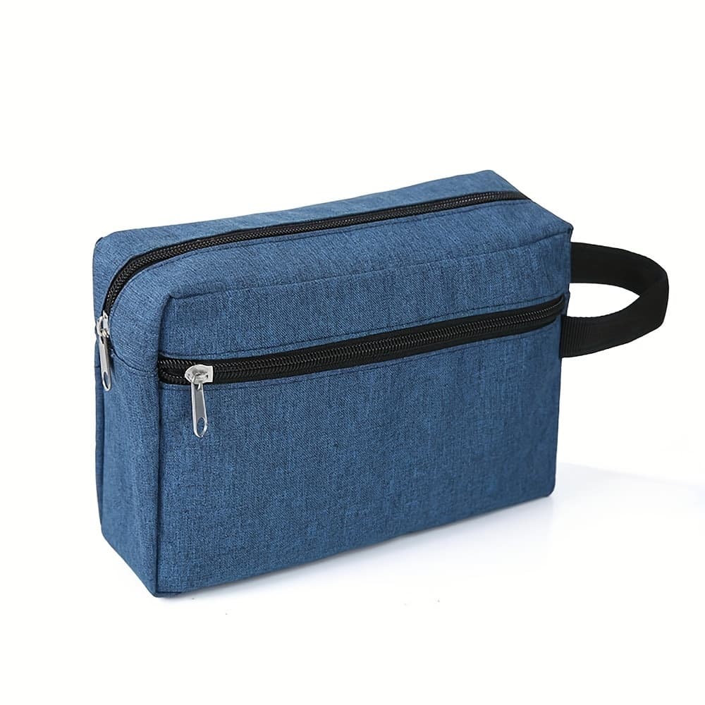 TEMU 1pc Multifunctional Toiletry Bag, Portable Makeup Bag, Large Capacity Zipper Pouch, Men's Shaving Kit, Cruise Essential Toiletry Organizer, Minimalist Storage Bag
