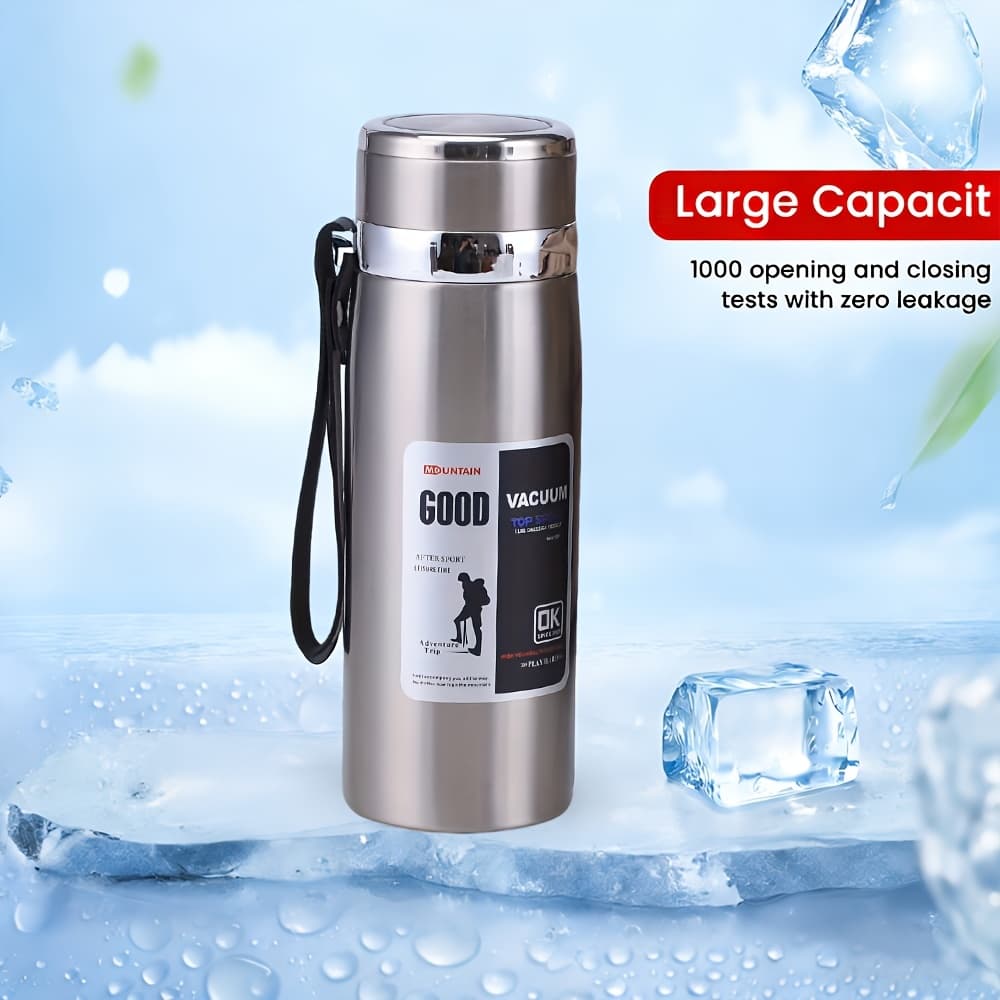TEMU 1000ml Large Capacity Insulated Cup For Outdoor Travel And Camping - Keep Your Drinks Hot Or Cold All Day