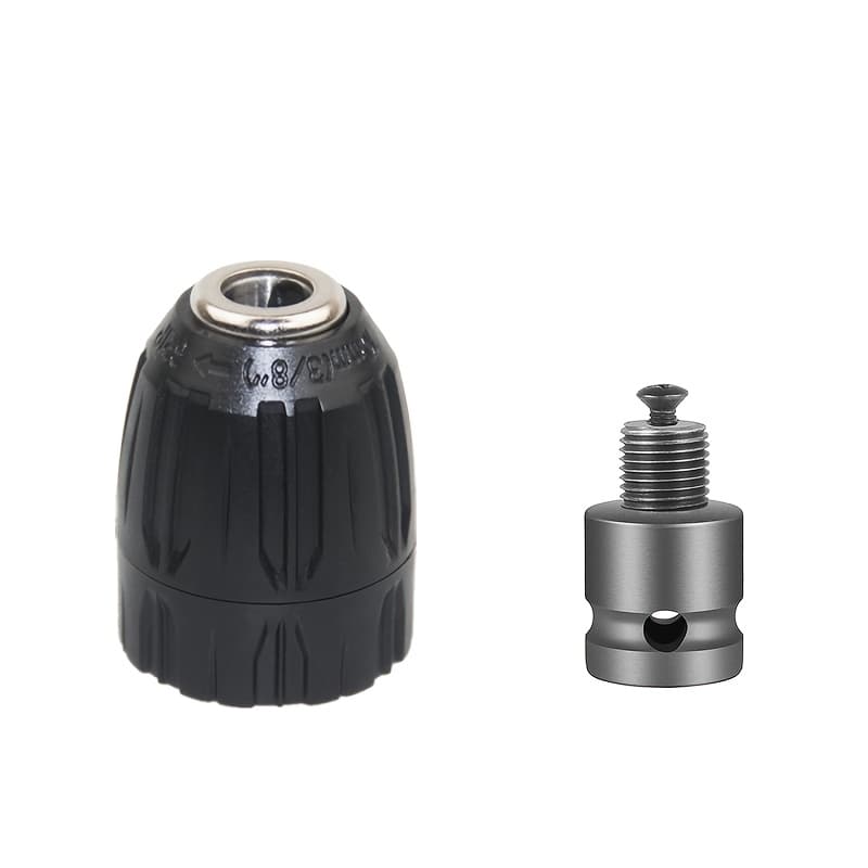 TEMU 2pcs Drill Set,3/8-24unf Hex Socket Drill Bit Set,self-locking Keyless Drill Bit,metal Drill Converter,suitable For Electric Wrenches,from 0.8mm/0.03in To10mm/0.39in Bits