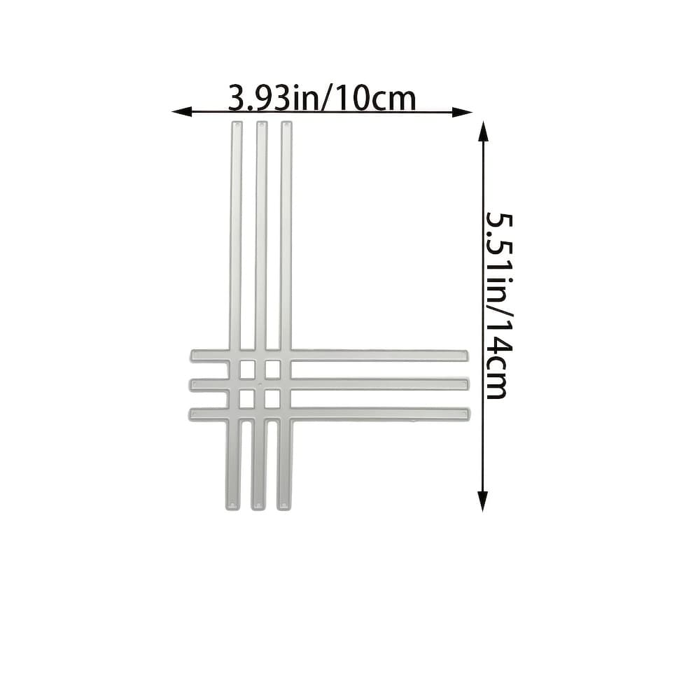 TEMU Metal Cutting Dies With Grid Frame Themeit Is Used For Making Decorative Handmade Cards, Journal Section Decorations, Creative Ornaments, And Diy Decorations.