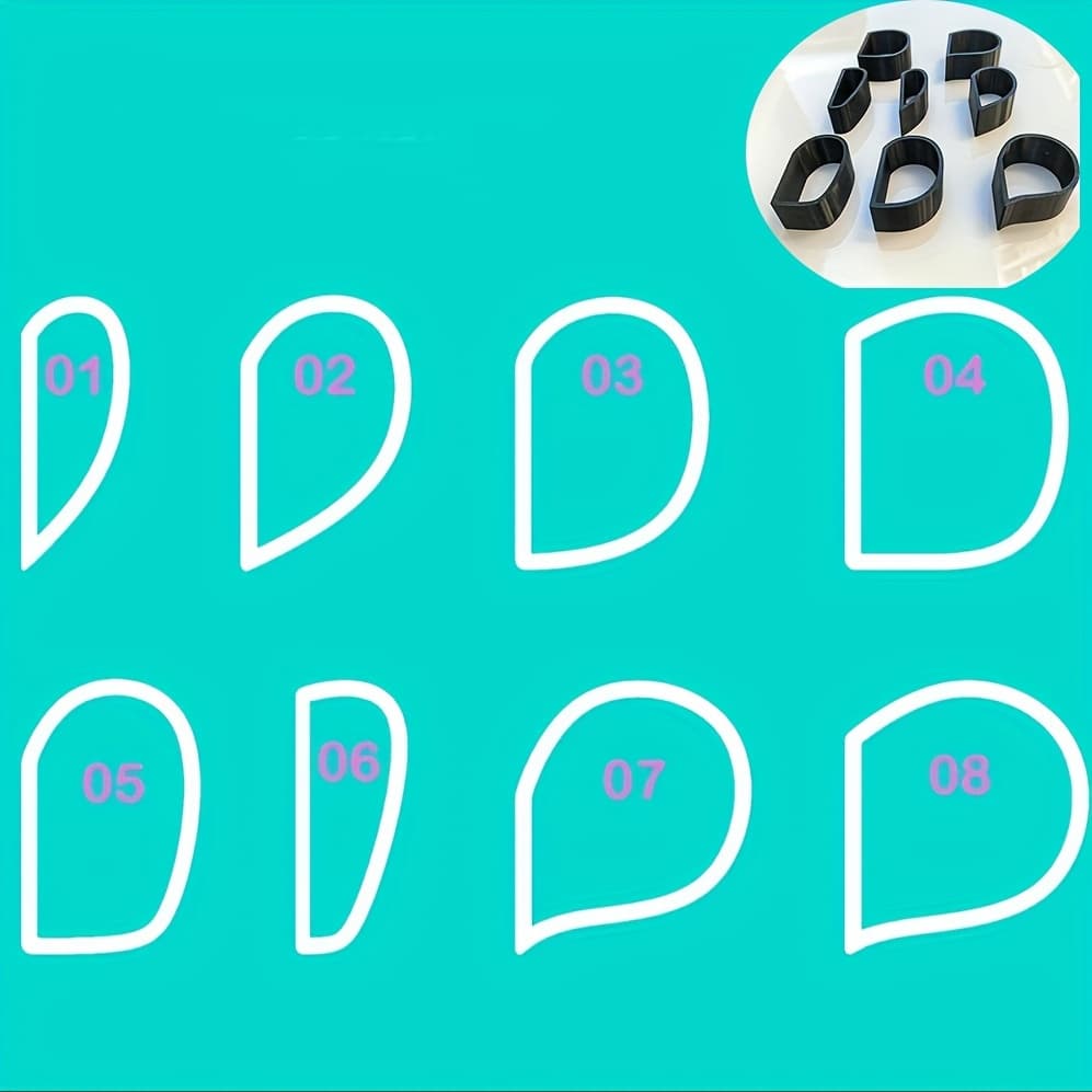 TEMU 8pcs Handle Molding Molds, Pottery Tools/handle Templates/clay Tools/ceramic Vessels/foam Shaping Tools