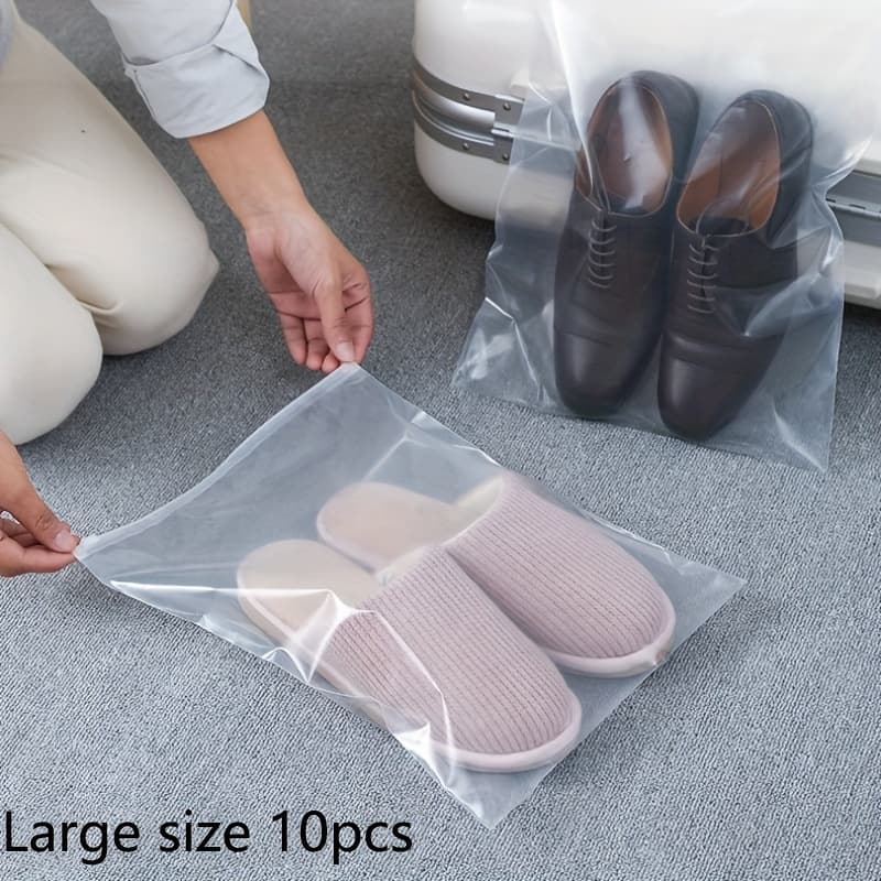 TEMU Set Of 10 Shoe Storage Bags, Durable And Dust-resistant, Ideal For Travel With Zippers, And Moisture-resistant Sealed Covers, Perfect For Organizing Shoes At Home