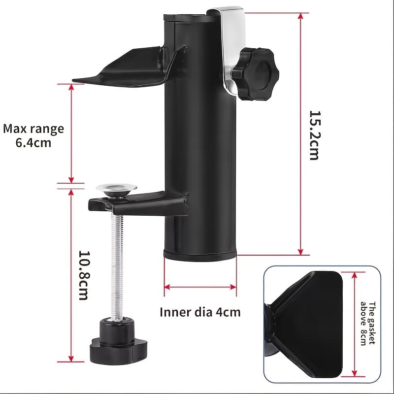 TEMU Outdoor Patio Umbrella Stand - Durable Portable Metal Frame, Suitable For Camping, Decks, , Etc.