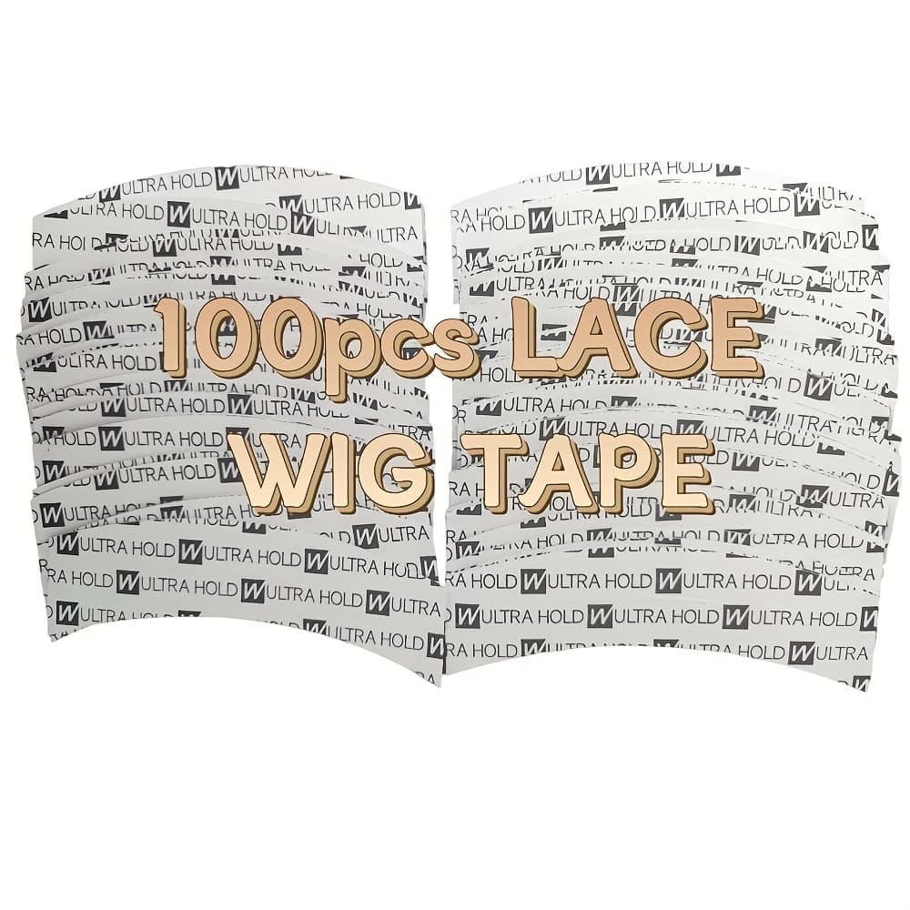 TEMU 100pcs Of Front Lace Wig Adhesive Sheets, Suitable For Lace Mesh Bonding, Double-sided Tape For Lace Wigs, Quick , Wig Adhesive Sheets